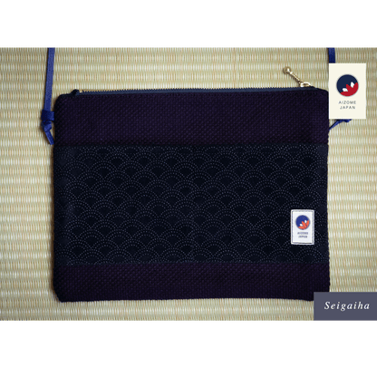 Aizome Japan - aizome-dyed sacoche - made in Japan