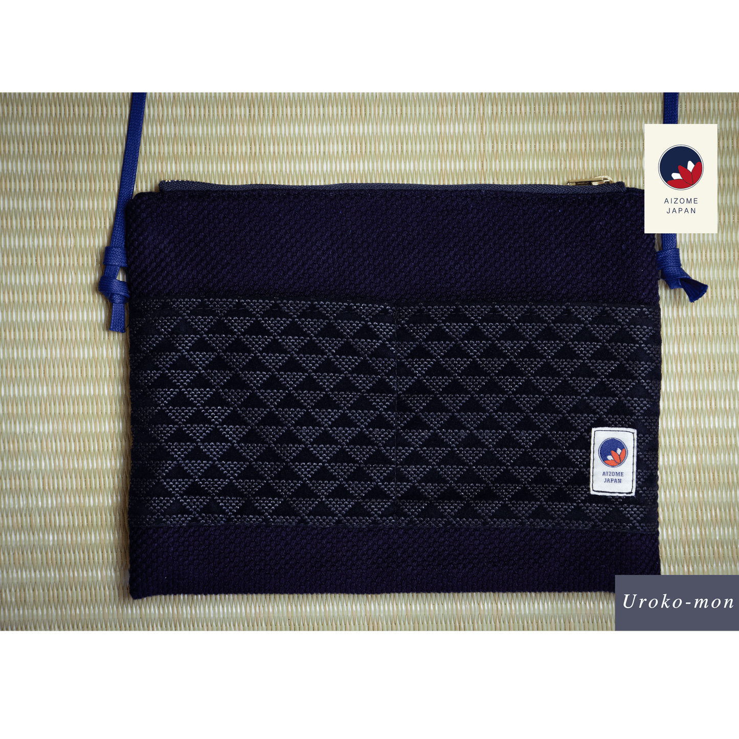 Aizome Japan - aizome-dyed sacoche - made in Japan