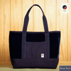 Aizome Japan Aizome-Dyed Handbag – Velvet Finish, Made in Japan