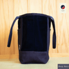 Aizome Japan Aizome-Dyed Handbag – Velvet Finish, Made in Japan