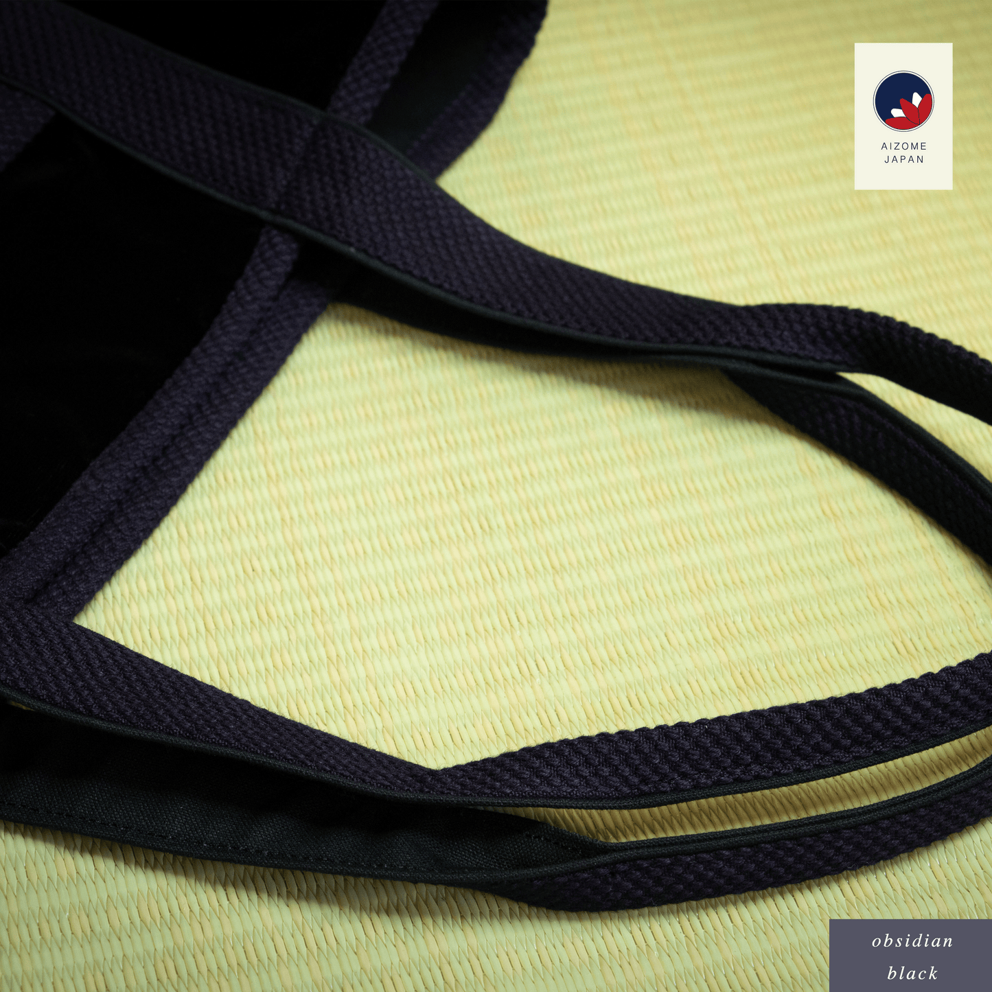 Aizome Japan Aizome-Dyed Handbag – Velvet Finish, Made in Japan