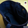 Aizome Japan Aizome-Dyed Handbag – Velvet Finish, Made in Japan
