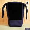 Aizome Japan Aizome-Dyed Handbag – Velvet Finish, Made in Japan