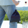 Aizome Japan - Genuine Aizome-Dyed Drawstring Pouch - Made in Japan - made in Japan