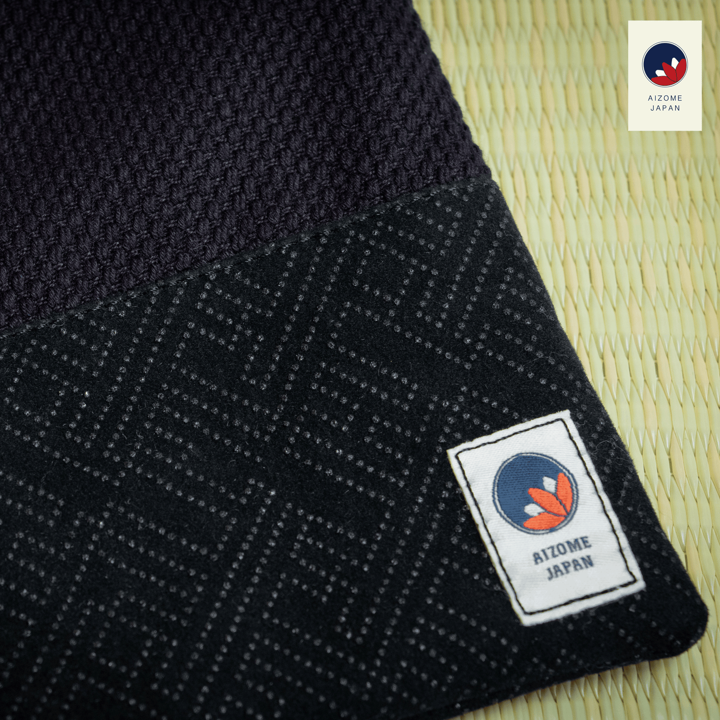 Aizome Japan - Genuine Aizome-Dyed Drawstring Pouch - Made in Japan - made in Japan