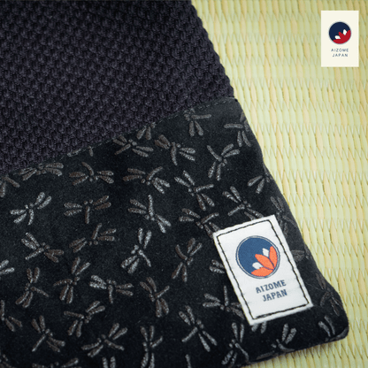 Aizome Japan - Genuine Aizome-Dyed Drawstring Pouch - Made in Japan - made in Japan