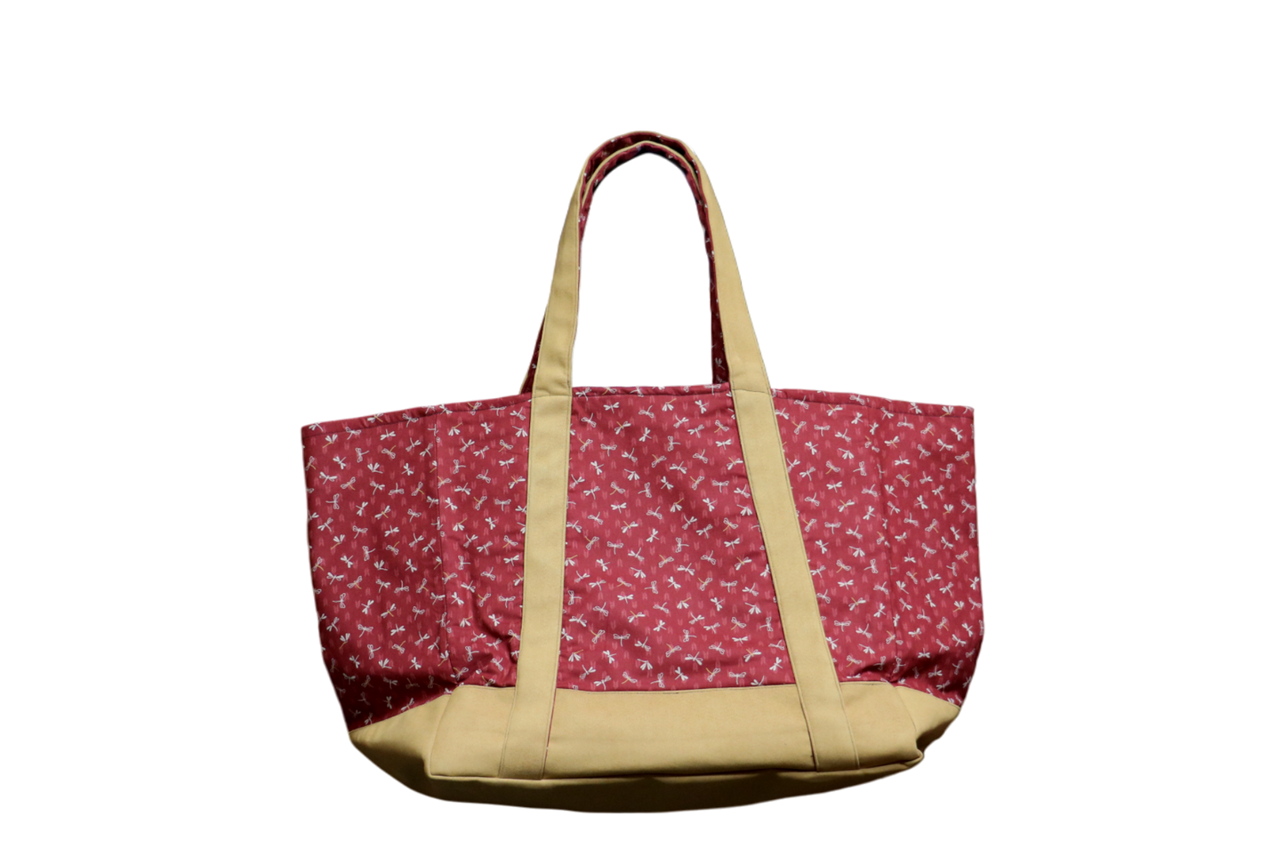 OUTLET  WAGARA TOTE BOGU BAG - YAGASURI TONBO RED