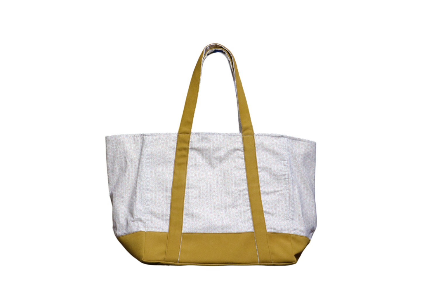 OUTLET  WAGARA TOTE BOGU BAG - ASANOHA WHITE