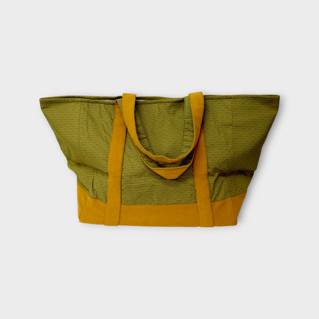 OUTLET  WAGARA TOTE BOGU BAG - SEIKAINAMI UGUISU