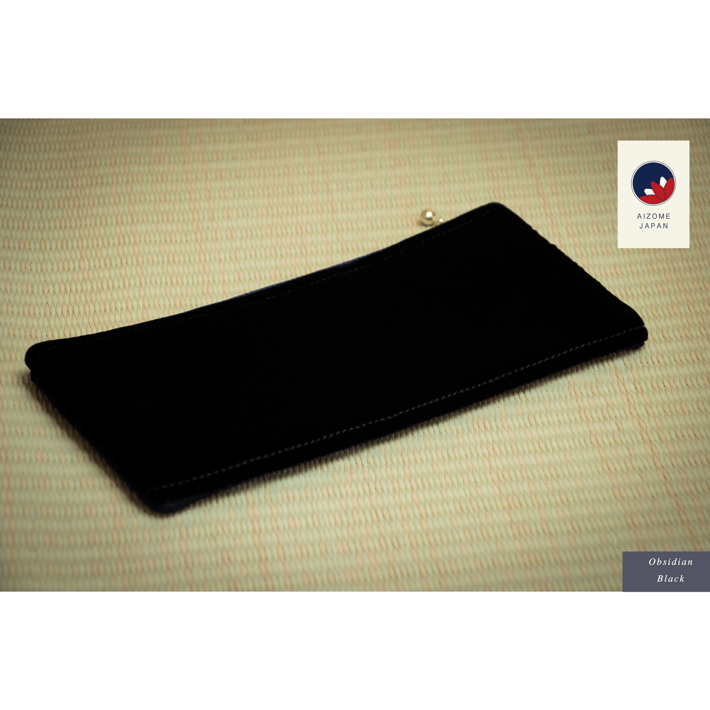 Aizome Japan - aizome-dyed pen-case, velvet finish - made in Japan