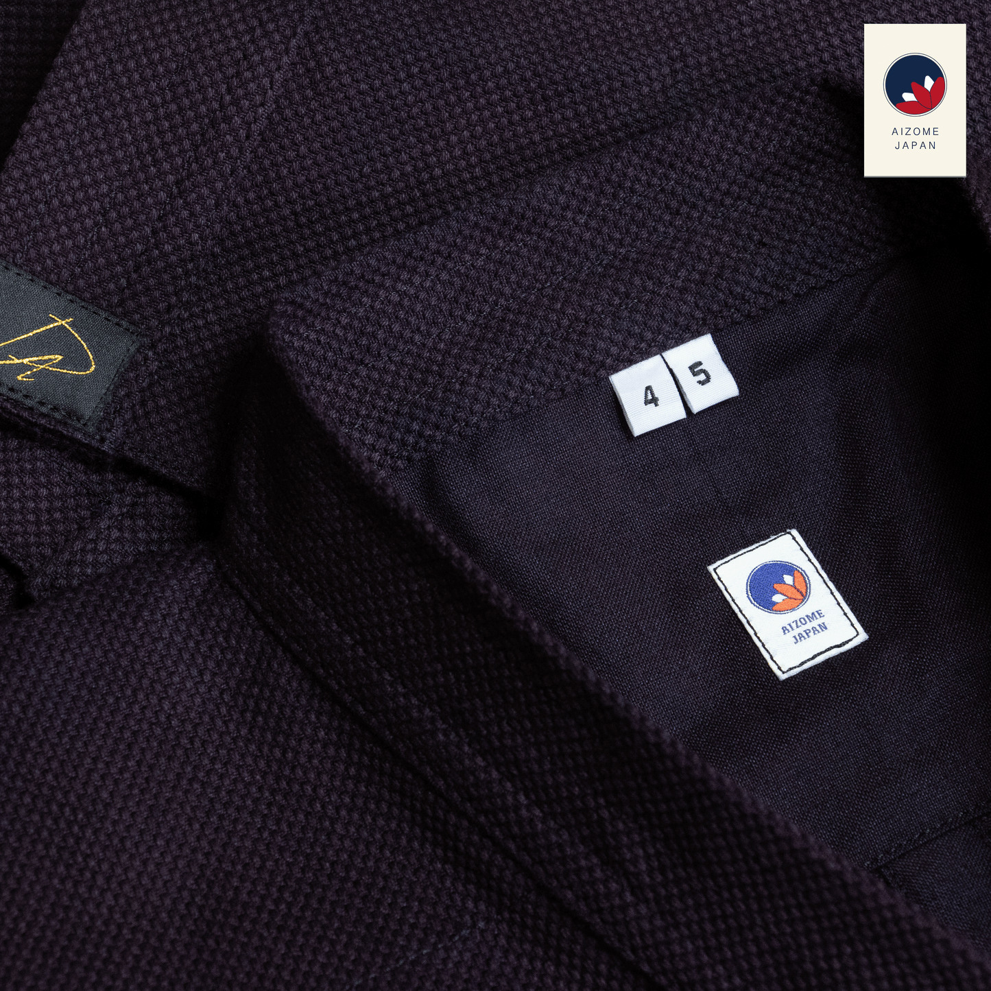 Aizome Japan - Elite Jissen Kendogi - Bushu Kanahashi Fabric