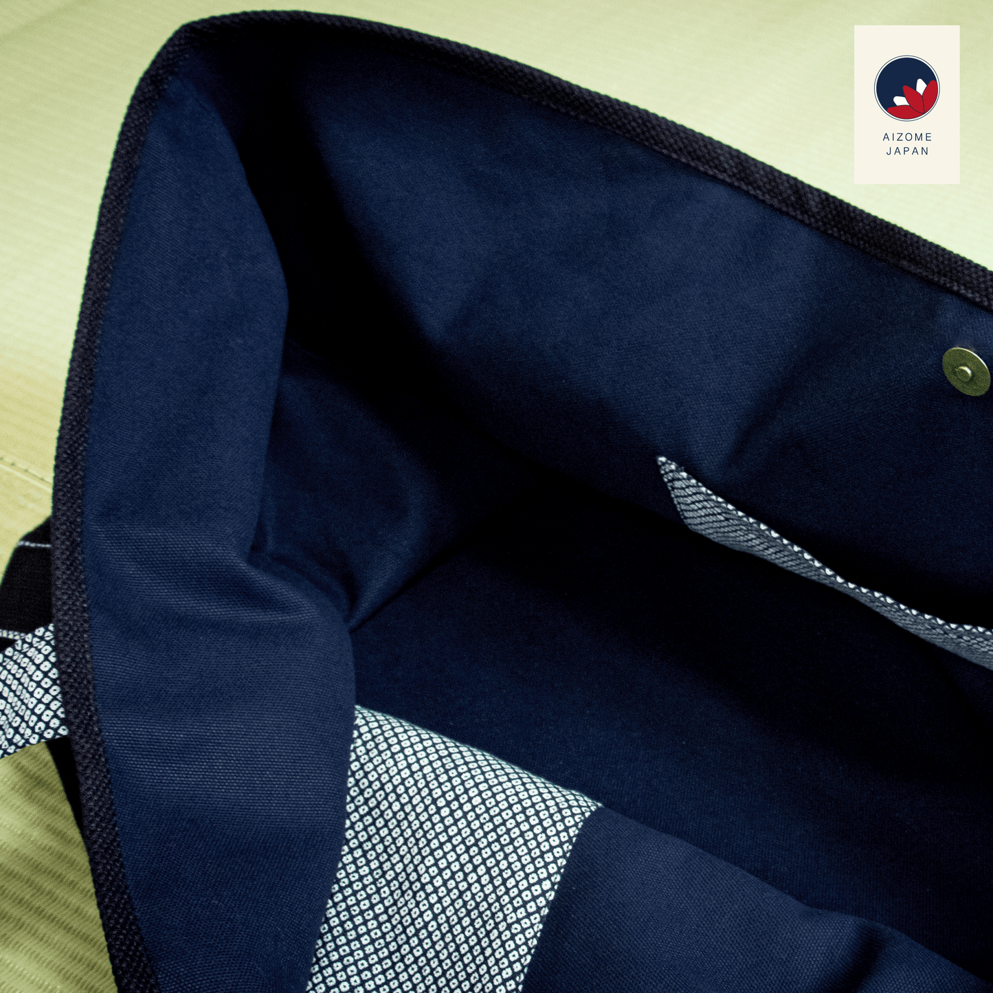 AIZOME JAPAN Aizome-Dyed Tote-Style Bogu Bag