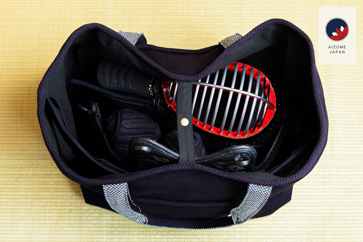 AIZOME JAPAN Aizome-Dyed Tote-Style Bogu Bag