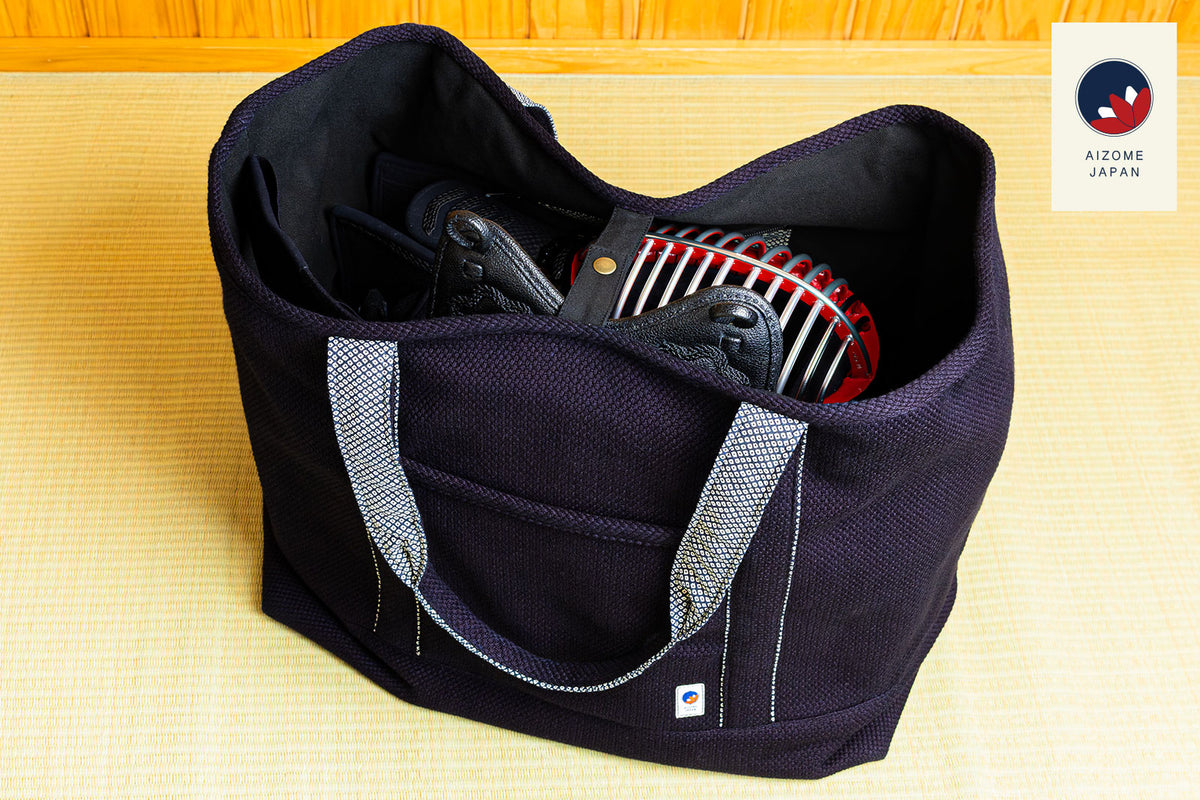 AIZOME JAPAN Aizome-Dyed Tote-Style Bogu Bag